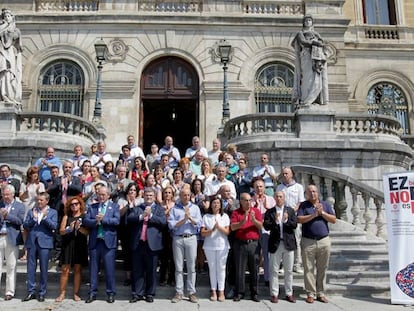 Concentración en Bilbao contra la violencia machista