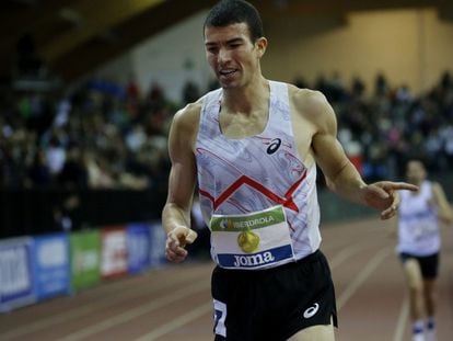 Mechaal, en Gallur, en el campeonato de España de 3.000m.
