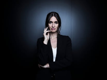 La actriz Paz Vega posa en Atresmedia antes de la entrevista, el 5 de mayo.