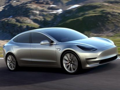 El modelo 3 de Tesla.