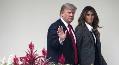 Donald y Melania Trump en una foto del pasado otoño.