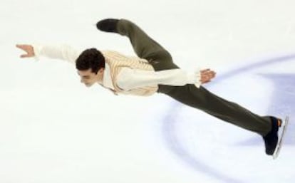 Javier Fernández, durante la final