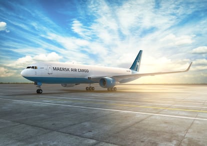 Avião Maersk Air Cargo.