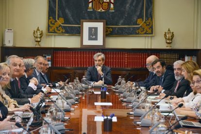 El presidente del Consejo General del Poder Judicial (CGPJ), Carlos Lesmes, preside un pleno extraordinario
CGPJ, el pasado día 7.