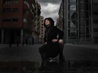 Ana Curra, en la madrileña Plaza de Dalí, el 22 de abril pasado.