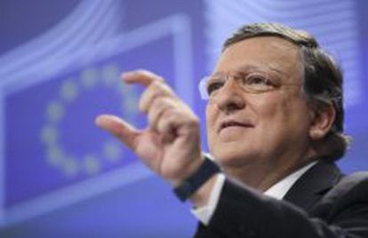 Jose Manuel Durao Barroso ofrece su &uacute;ltima rueda de prensa como presidente de la Comisi&oacute;n Europea en Bruselas el mi&eacute;rcoles 29 de octubre de 2014. 