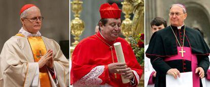 Los brasileños Odilo Pedro Scherer y João Braz de Aviz, y el argentino Leonardo Sandri, son algunos de los papables no europeos.