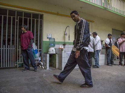 Un grupo de migrantes en un albergue en México la semana pasada.