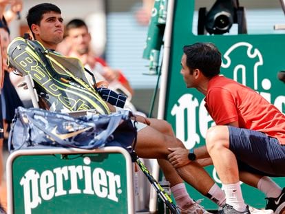 La semifinal de Roland Garros: Alcaraz contra Djokovic, en imágenes