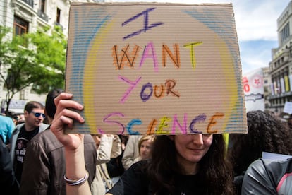 Marcha por la ciencia, en 2017 en Madrid.