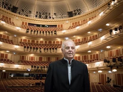 El director Daniel Barenboim, la semana pasada en la renovada sala de la Staatsoper Unter den Linden de Berl&iacute;n.