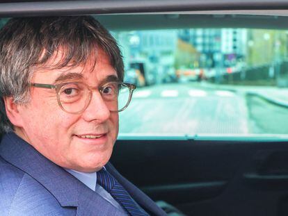 Carles Puigdemont, líder de Junts, el jueves en Bruselas.