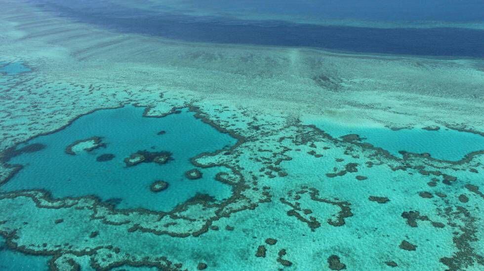 Imagen aérea de archivo de la Gran Barrera de Coral.