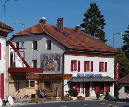 El hotel Arbez, en La Cure, población ubicada en la frontera franco-suiza.