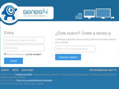 Portada del web Series.ly.