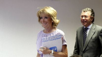Esperanza Aguirre y Francisco Granados, en octubre de 2011.