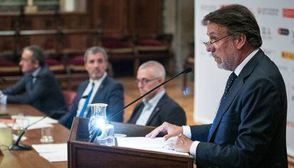 José Creuheras, ayer durante su intervención en el foro Edita Barcelona.