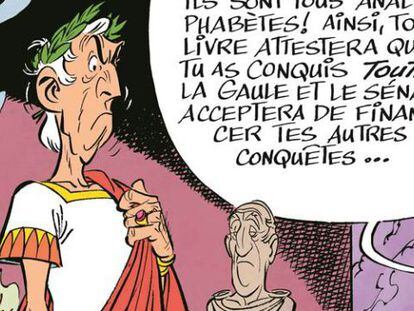 Viñeta del nuevo libro de 'Astérix y Obélix'.