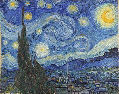 El cuadro 'La noche estrellada', de Vincent van Gogh.