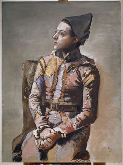 Arlequín sentado o el pintor Jacinto Salvadó.