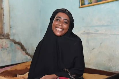 Naima Said en su casa.