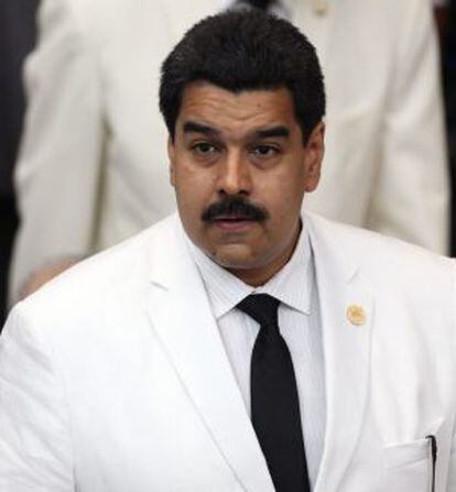 Nicolás Maduro, hoy en Santo Domingo.