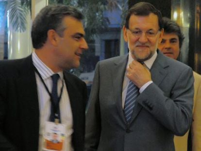 Mariano Rajoy, a su llegada a Panam&aacute;. 
