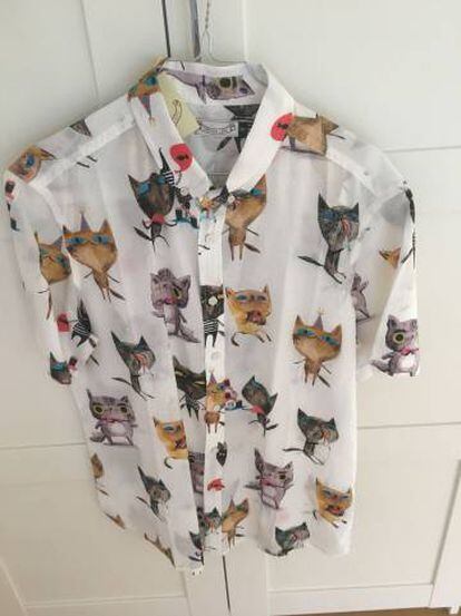 Mi camisa de gatos.