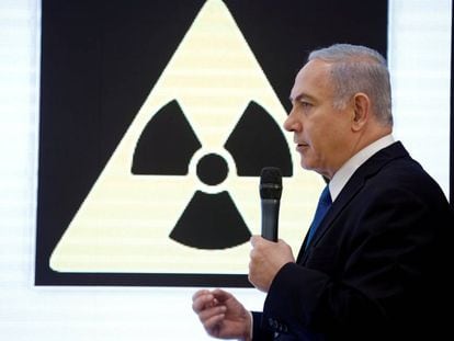 El primer ministro israelí, Benjamín Netanyahu, el lunes en Tel Aviv.