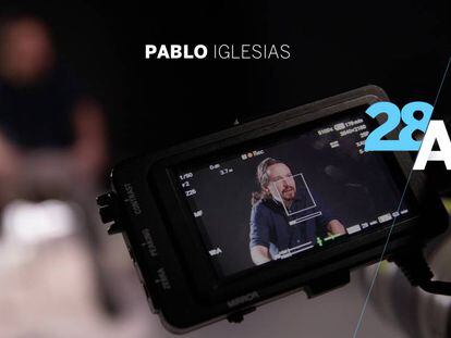 Pablo Iglesias, durante la entrevista para EL PAÍS.