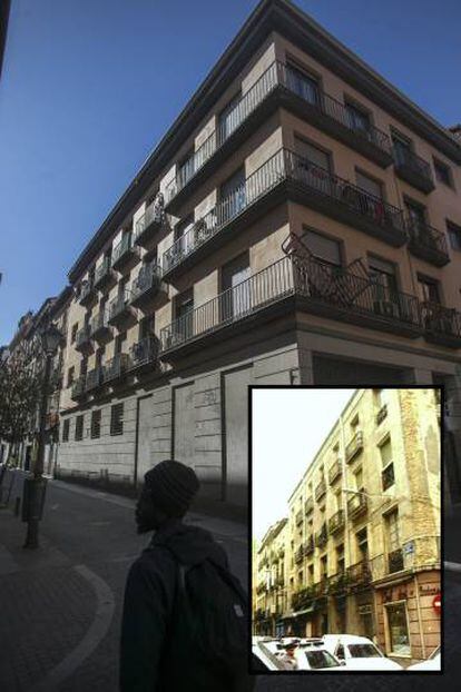 La calle de la Ballesta, 17, antes y ahora.