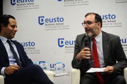 Rafael Chelala, director del PIC de Deusto Business School y Eloy Velasco, magistrado de la Audiencia Nacional.