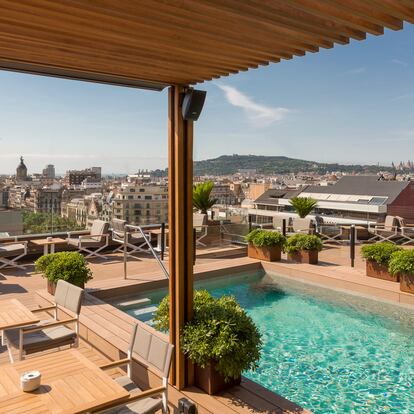 Barcelona, desde la terraza La Dolce Vitae del Hotel Majestic.
