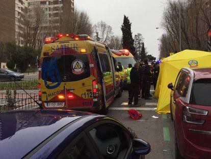 Ambulancias del Samur, en una imagen de archivo.