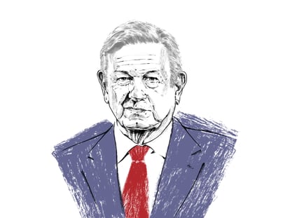 Ilustración del presidente de México, Andrés Manuel López Obrador.