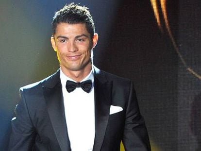 Cristiano Ronaldo, en la gala del Balón de Oro de 2012.