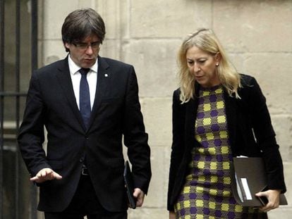 Carles Puigdemont i Neus Munté.