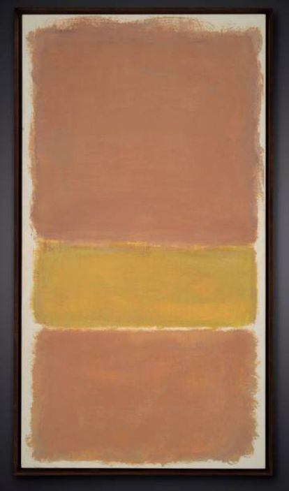 'Untitled (orange and yellow)', la impressionant obra de Mark Rothko de 1969 pertanyent a Tàpies que es va quedar sense comprador.