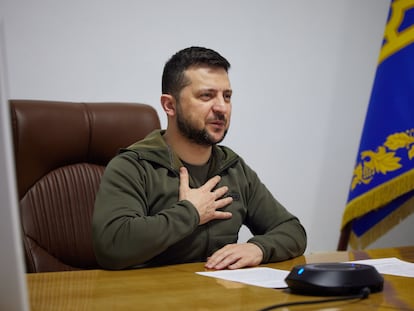 El presidente de Ucrania, Volodimir Zelenski, el pasado 24 de marzo.