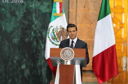 El presidente mexicano, Enrique Pe&ntilde;a Nieto