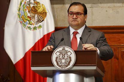 Javier Duarte, gobernador de Veracruz, el 10 de agosto de 2015.