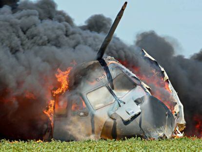 Accidente del avión Airbus militar A400M, en mayo de 2015.
