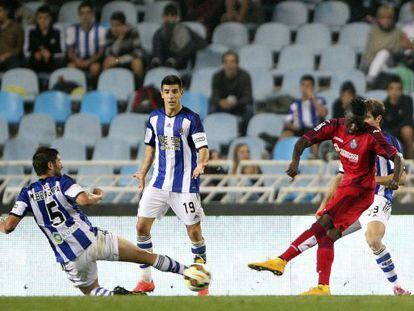 Yoda, marcando el primer gol para el Getafe.