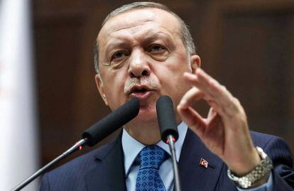 El presidente de Turquía, Recep Tayyip Erdoan, en Ankara este martes.