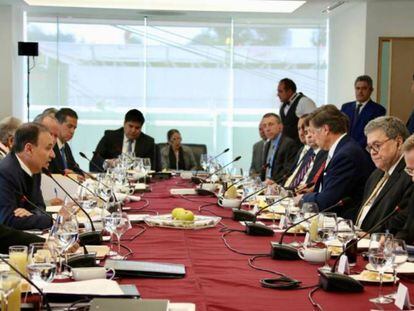 La reunión de William Barr, fiscal general de Estados Unidos, con las autoridades mexicanas. 