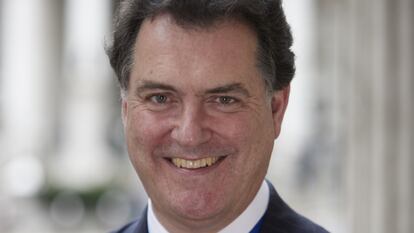 El nuevo Lord Mayor de Londres, Vincent Keaveny, en una foto proporcionada por la Corporación de Londres.
