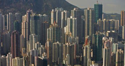 Vista panor&aacute;mica de Hong Kong.