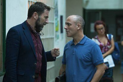 Antonio de la Torre y Javier Gutiérrez, en 'El autor'.