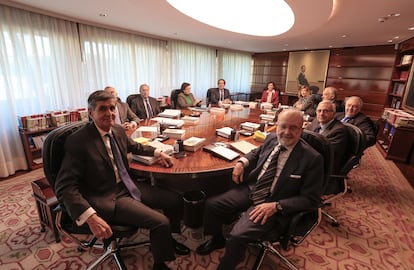 Los magistrados del Tribunal Constitucional el pasado 15 de diciembre.