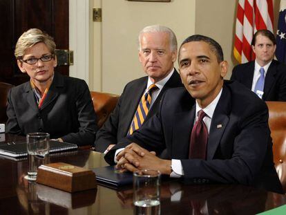 Barack Obama amb Joseph Biden el 2009. 